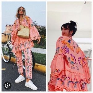 Farm Rio Embroidered Kimono